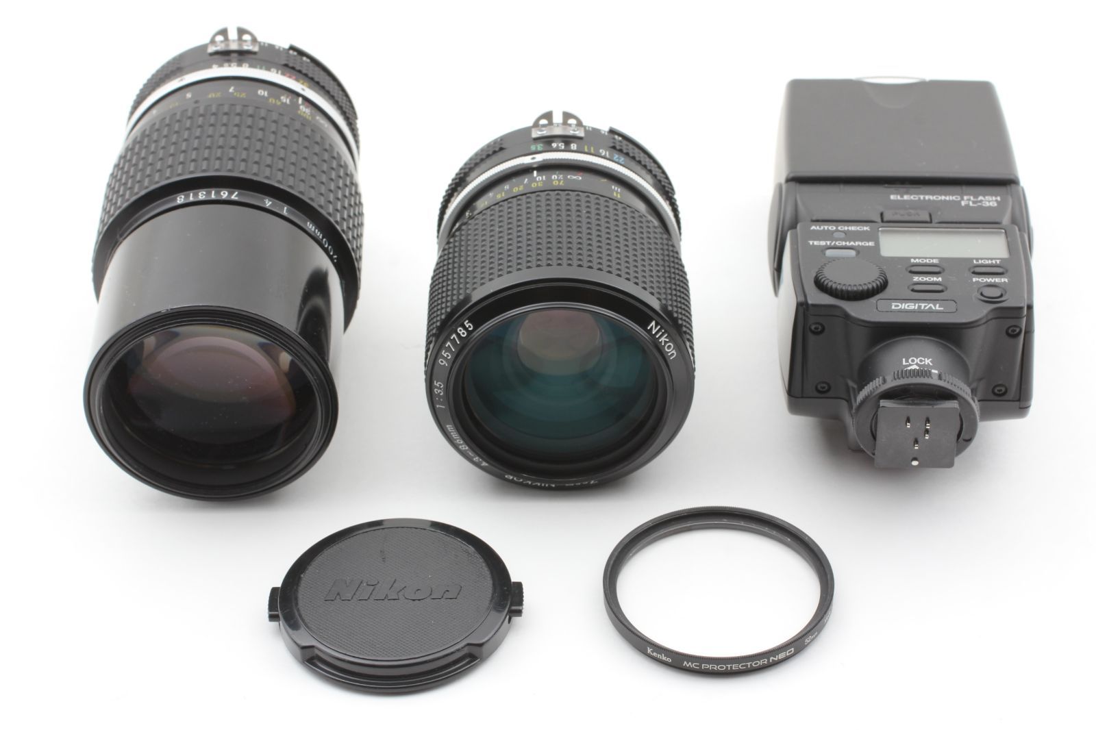 ニコンセット：Nikon ニコン Ai NIKKOR 200mm F4、Nikon ニコン Ai