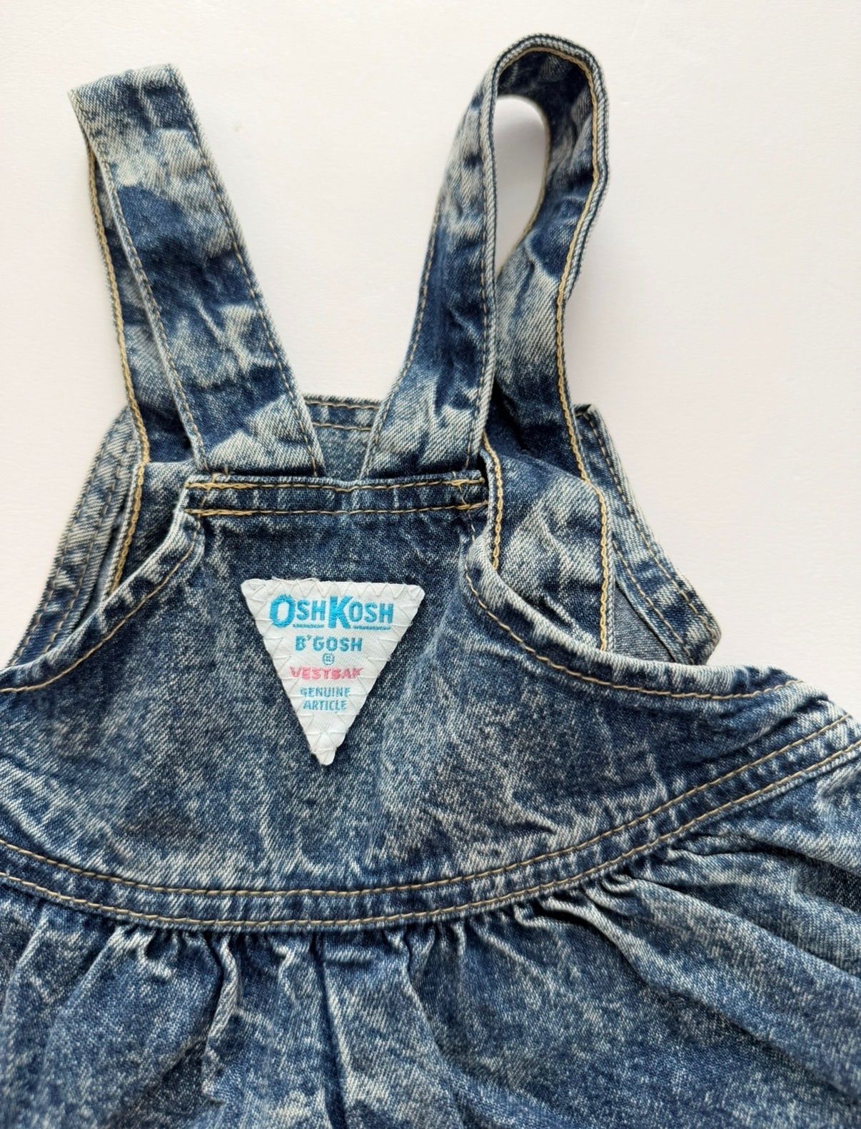 Size 100】vintage Oshkosh アシッドウォッシュ ジャンパースカート-高級感