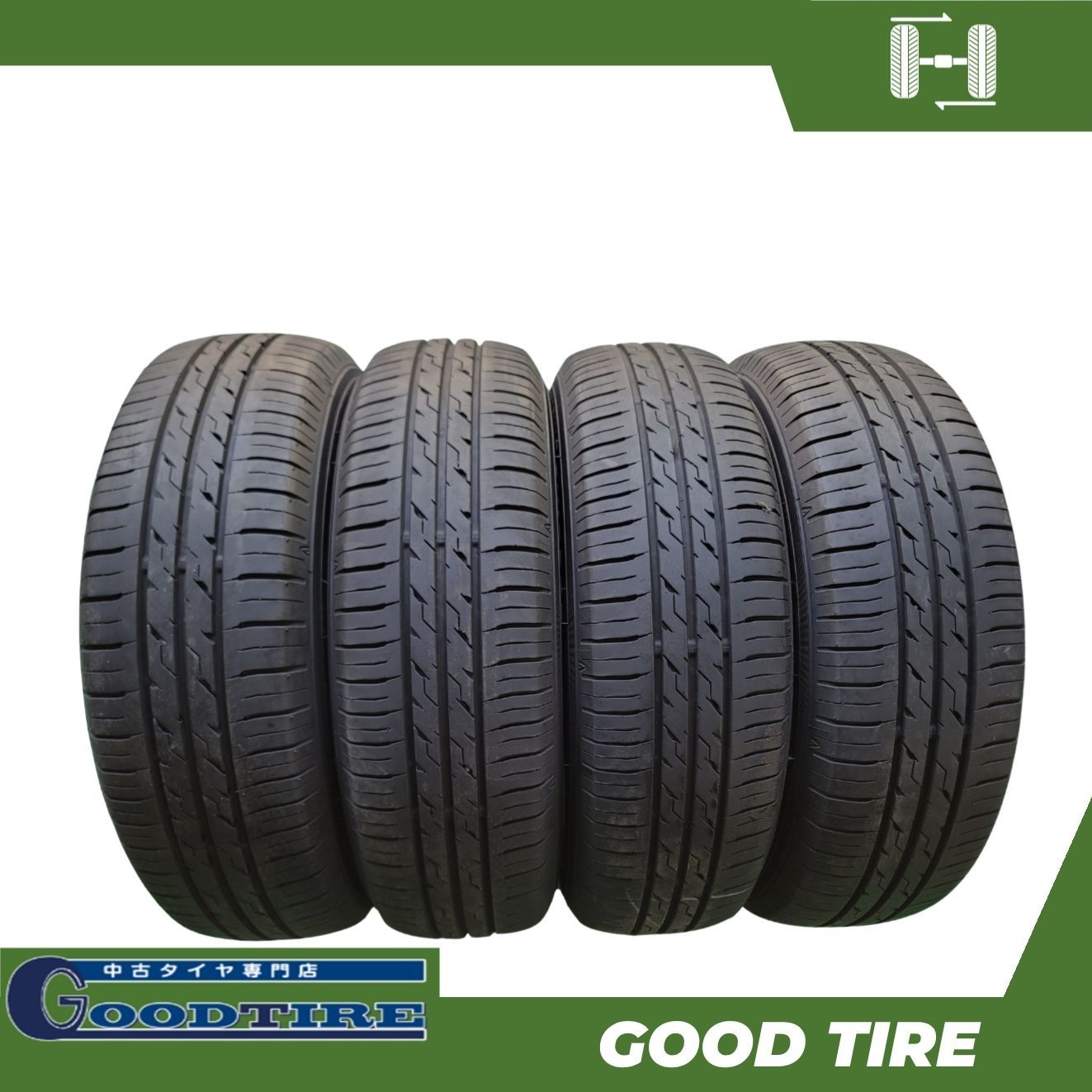 ECOFINE 175/70r14 タイヤ4本 2023年製 175/70R14 ECOFINE ECOFINE 2023年製 4本 夏用 8分山 中古タイヤ