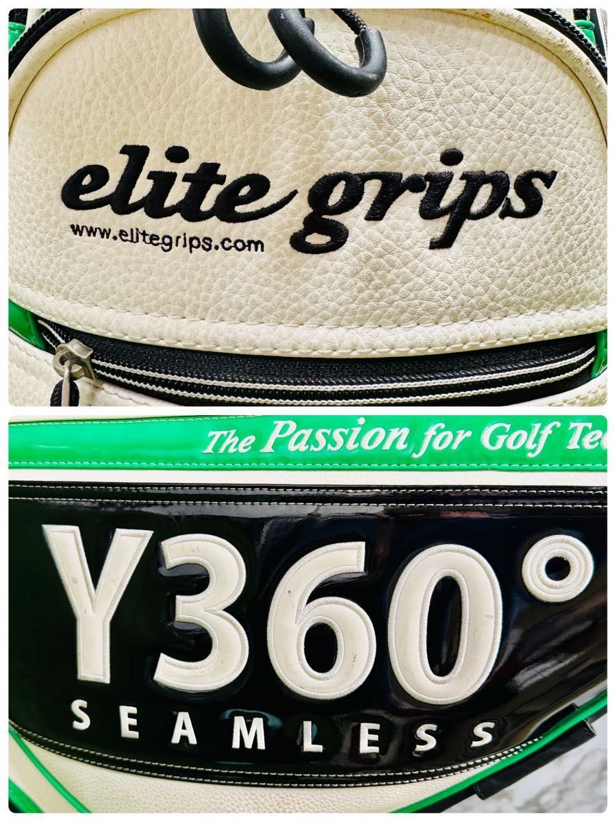 中古】希少レア エリートグリップ Y360° スタンド式 キャディバッグ 中古】希少レア エリートグリップ Y360° スタンド式 キャディバッグ