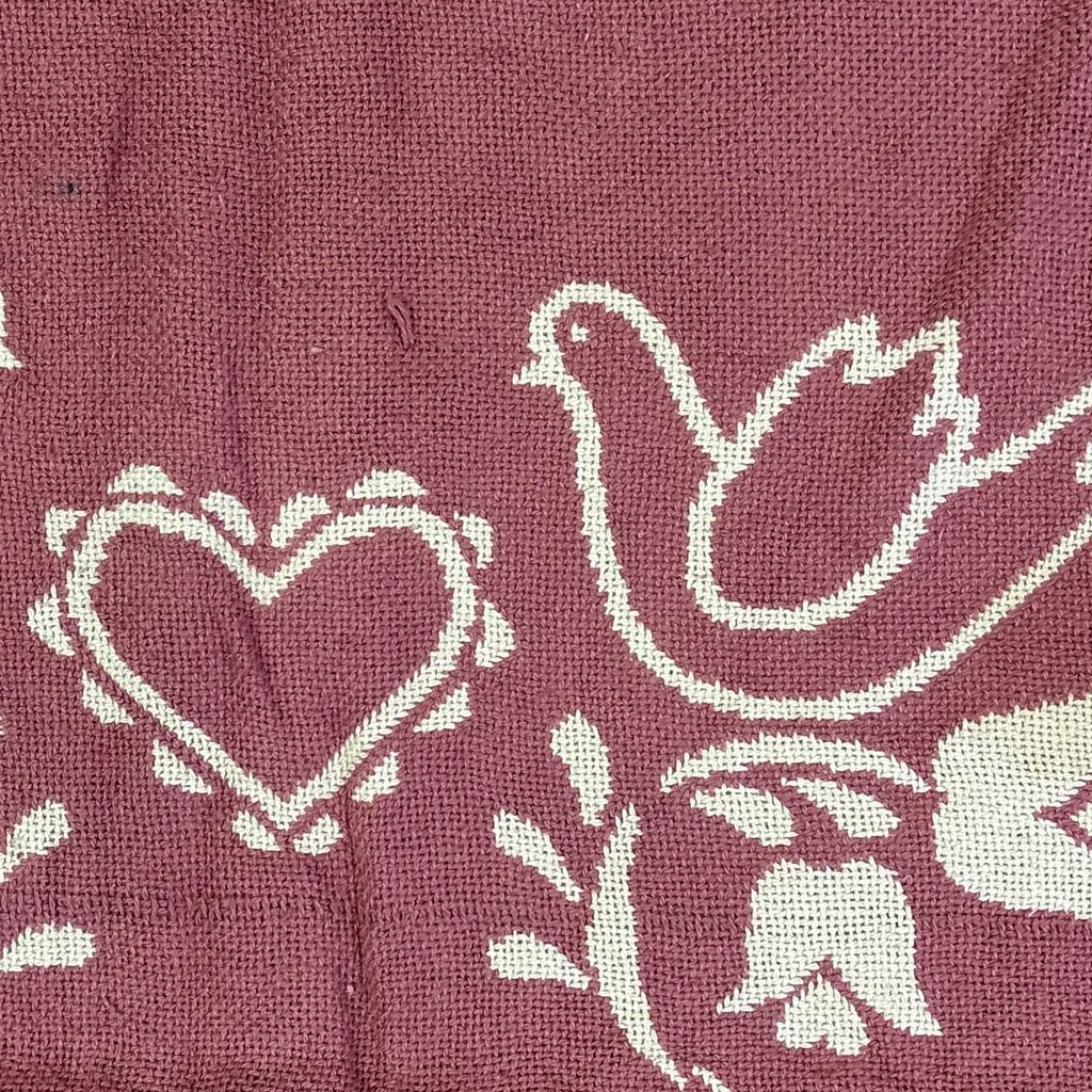 vintageラグ ブランケット マルチカバー タペストリー USA製 鳥