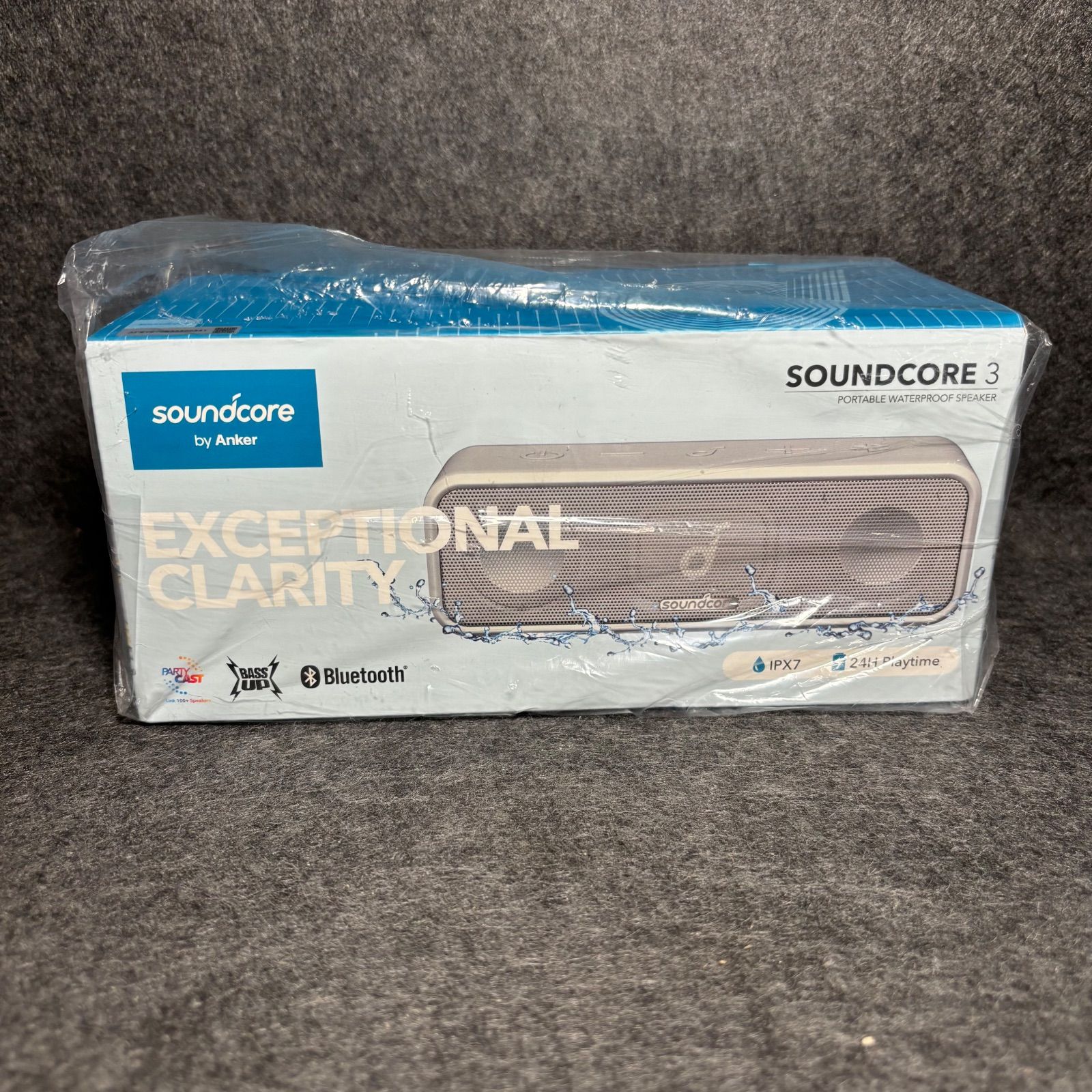新品未開封 Anker Soundcore 3 Bluetooth グレー スピーカー - メルカリ