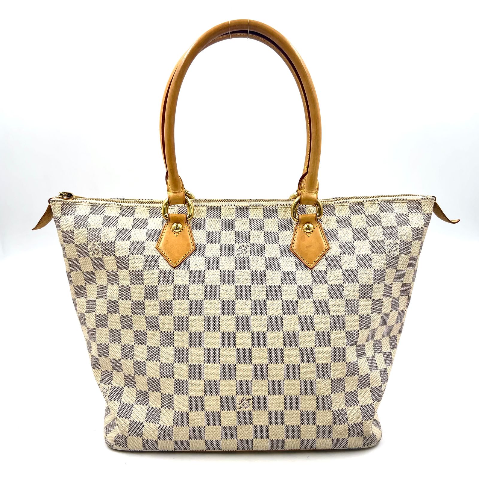 新着】LOUIS VUITTON ダミエアズール ダミエアズール レザー×PVC