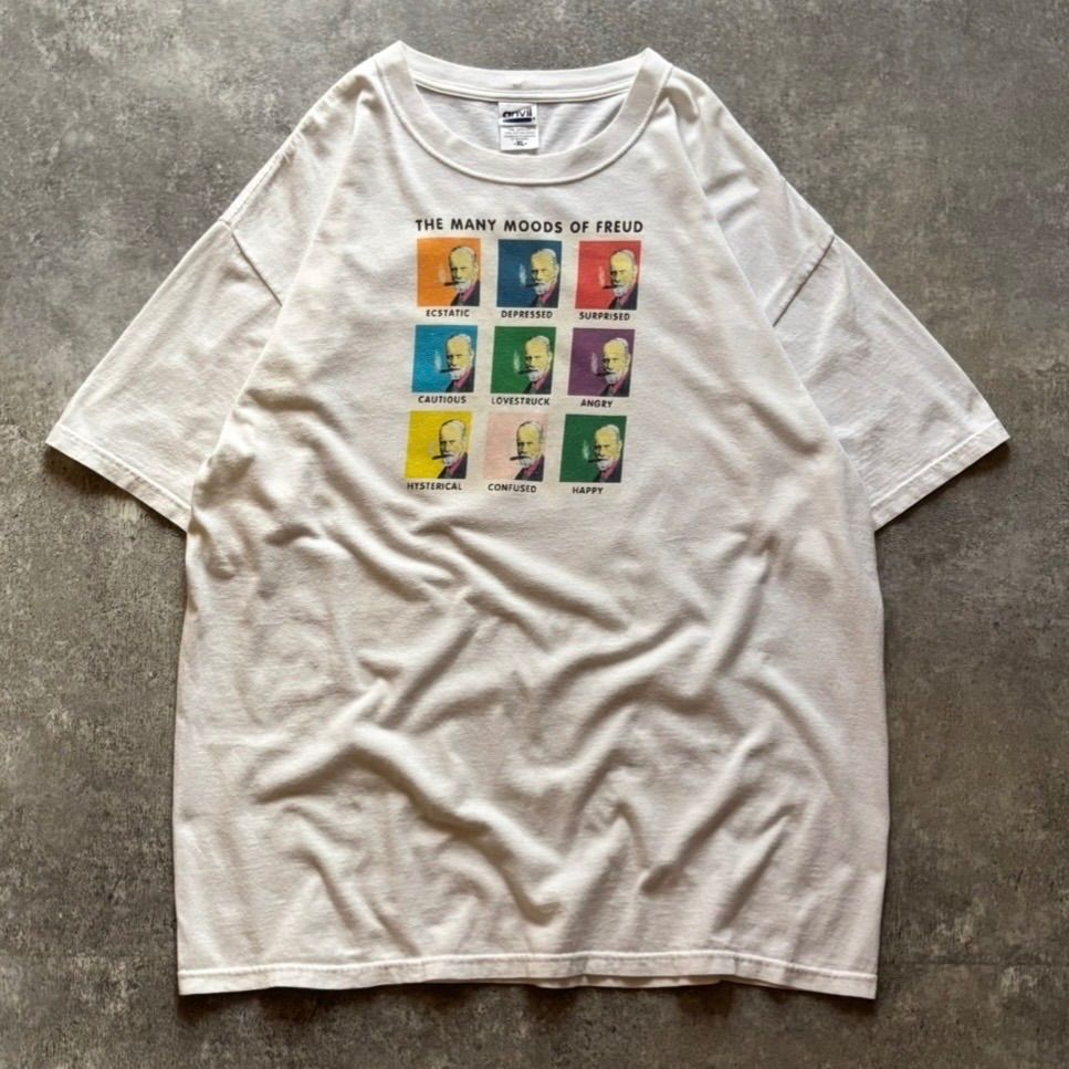 00年代 00s anvil アンビル ジークムント・フロイト タバコ アート パロディ Tシャツ 白T 8,140円