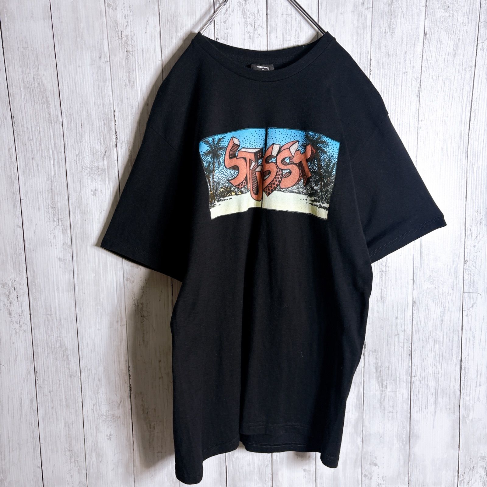 最高モデル】ステューシー STUSSY Y2K archive ブラック プリント 半袖