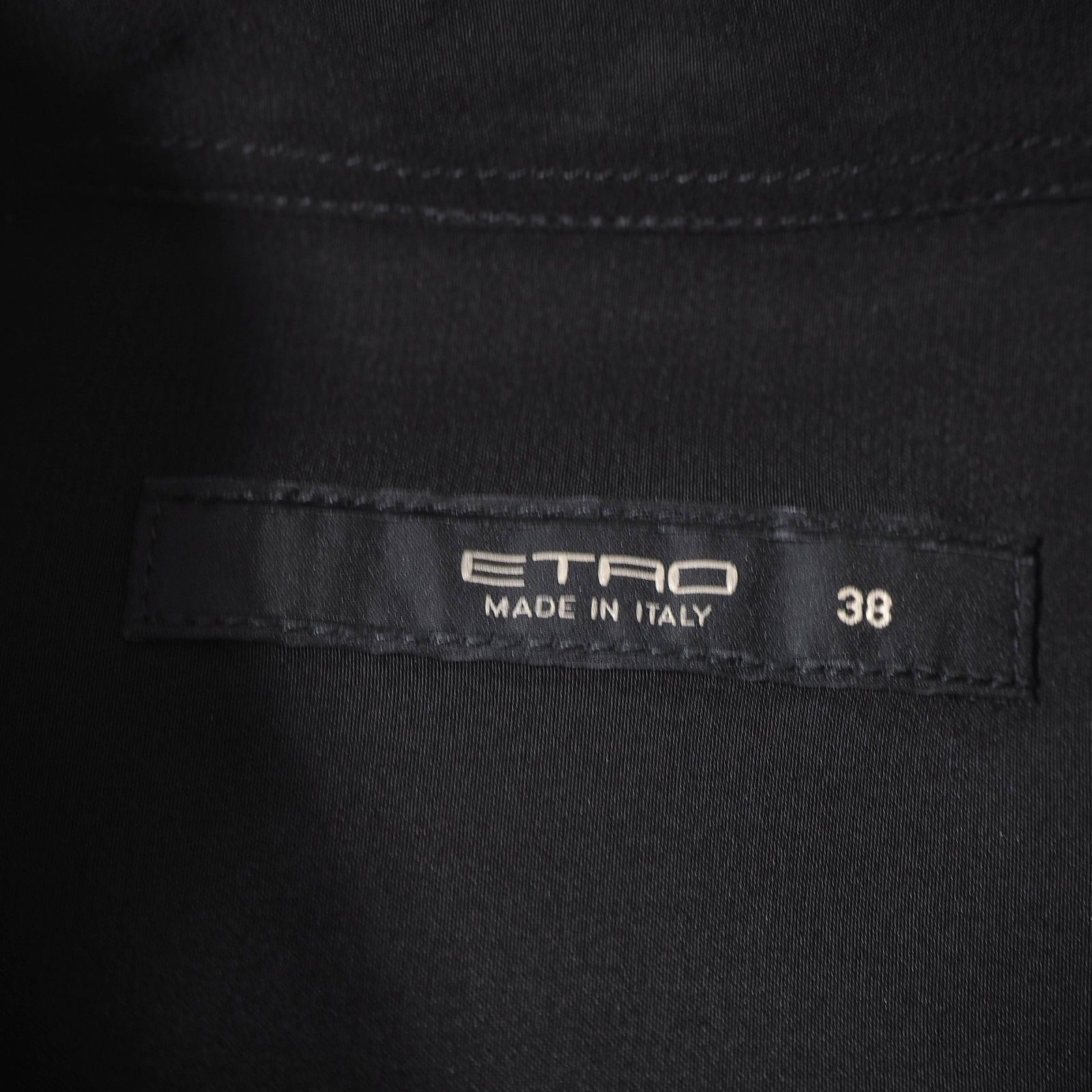 ☆エトロ ETRO イタリア製 シルク 長袖 シャツ ブラウス 38 マルチ