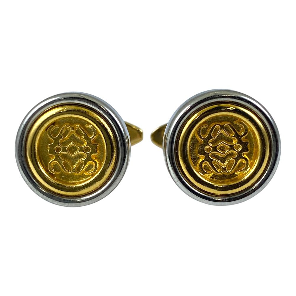 LOEWE ロエベ アナグラム カフス カフリンクス カフスボタン ロゴ アクセサリー メタル シルバー ゴールド 上品 洗練 高級感 フォーマル ビジネス 人気 定番 スタイリッシュ エレガント
