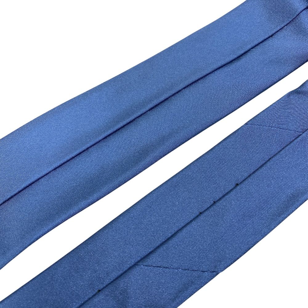 BERLUTI ベルルッティシルク 100% ブルー 青 BL 大剣幅7.5cm Berluti ベルルッティ カリグラフィ ネクタイ レギュラータイ シルク