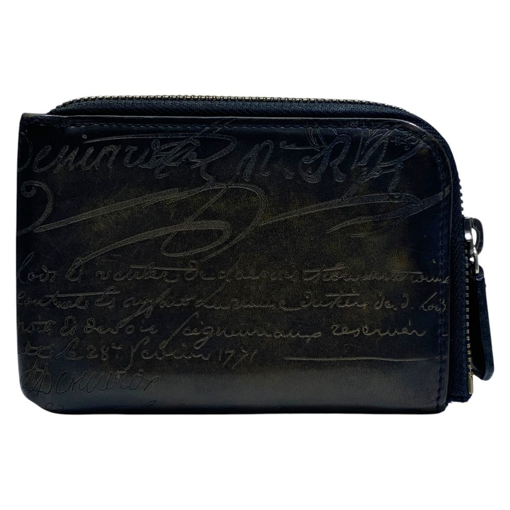 Berluti ベルルッティ コンパクト財布 ワパ カリグラフィ ブラック