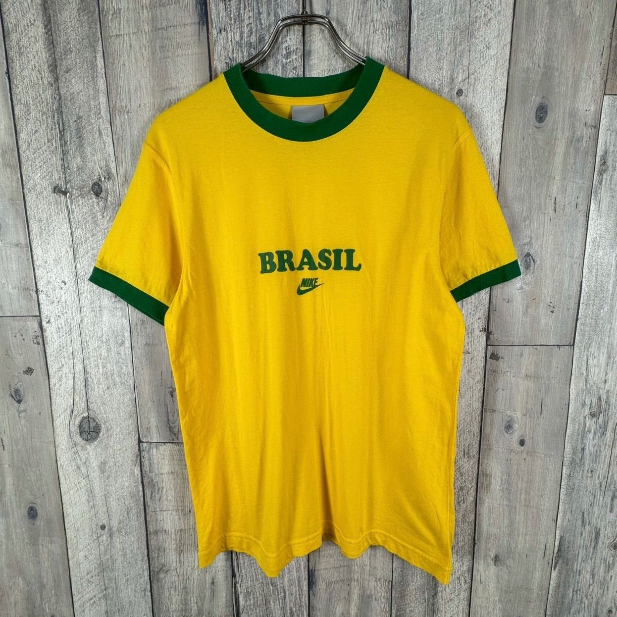 OLD NIKE 00s ナイキ イエロー × グリーン サッカー ブラジル代表
