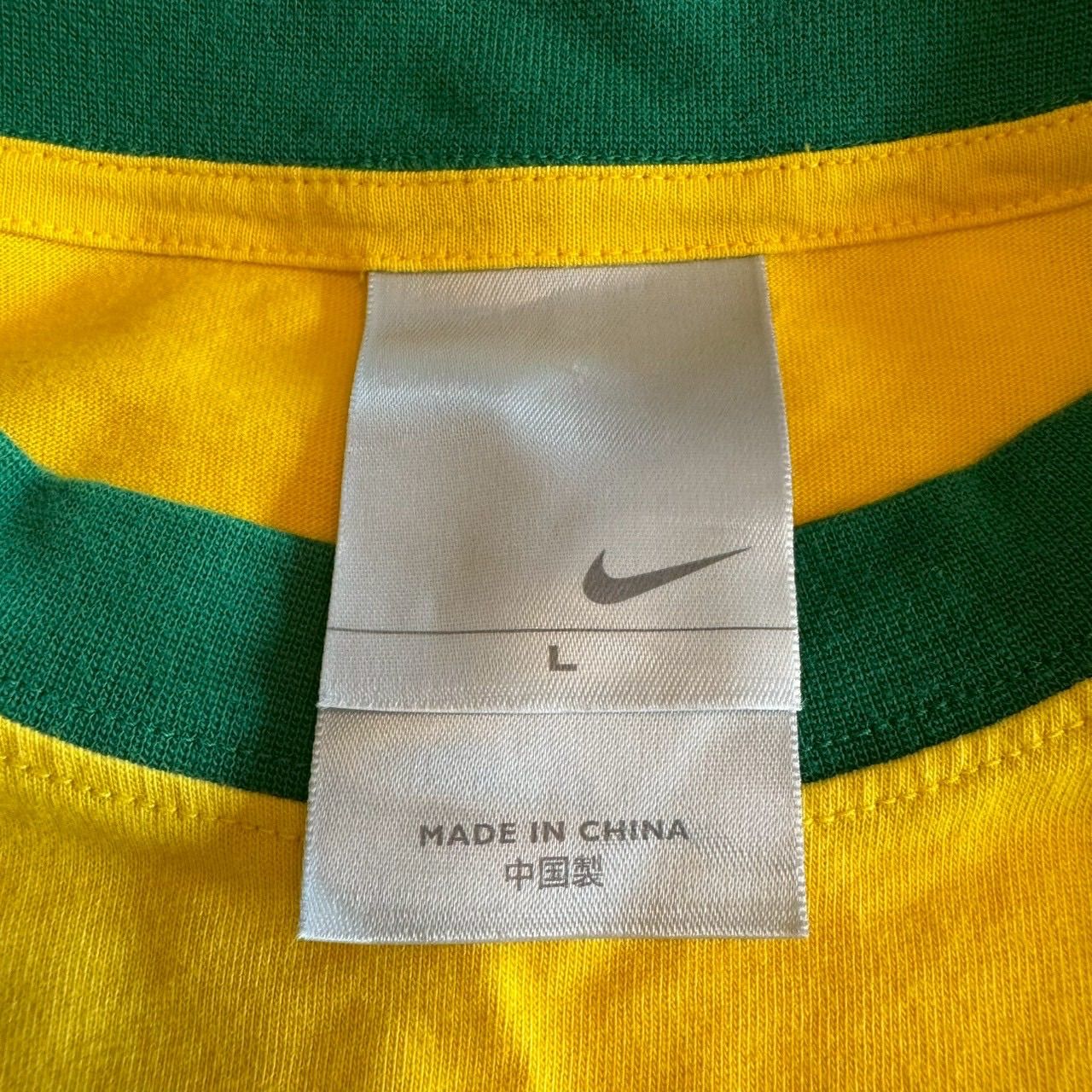 OLD NIKE 00s ナイキ イエロー × グリーン サッカー ブラジル代表 