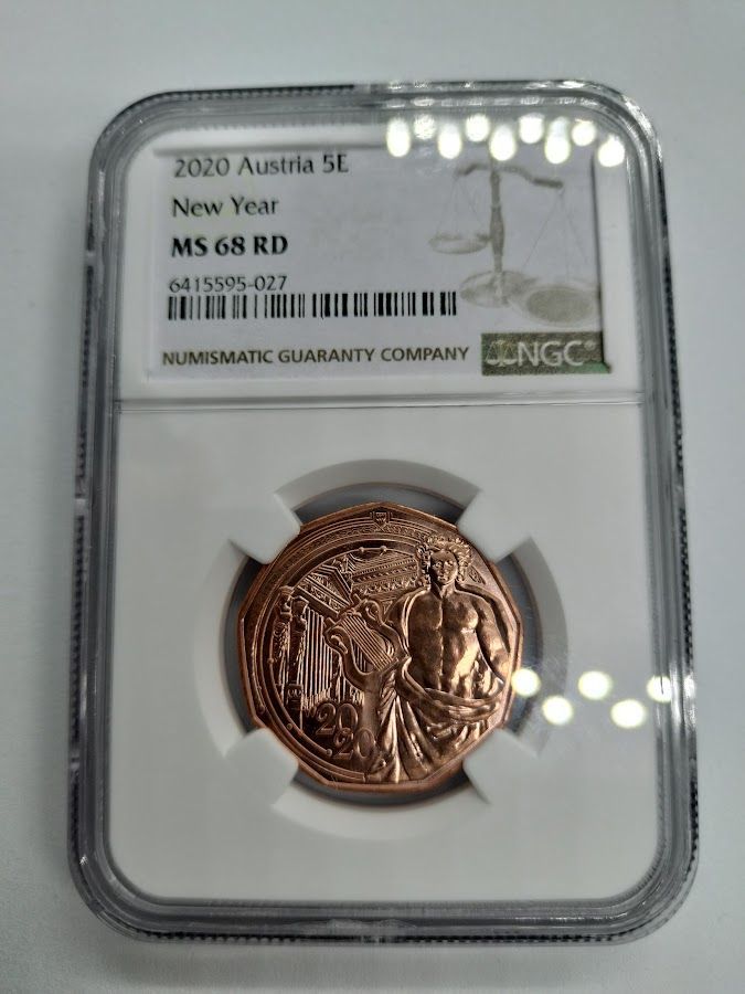 美術品・アンティーク・コレクション NGC MS68RD 2020 オーストリア 5E