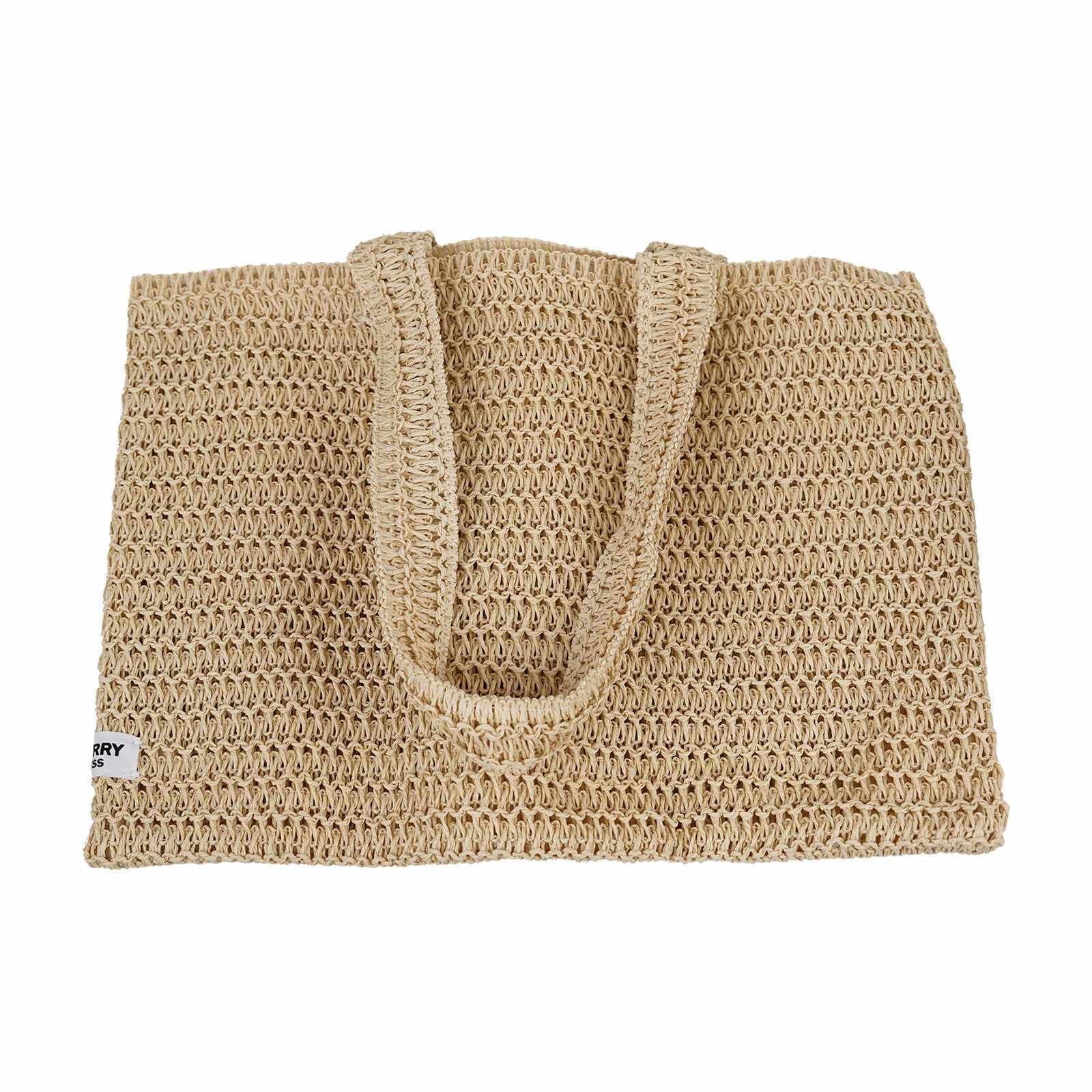【予約商品】バーバリーBurberryのノベルティ正規品 わら編みトートバッグ 大容量
