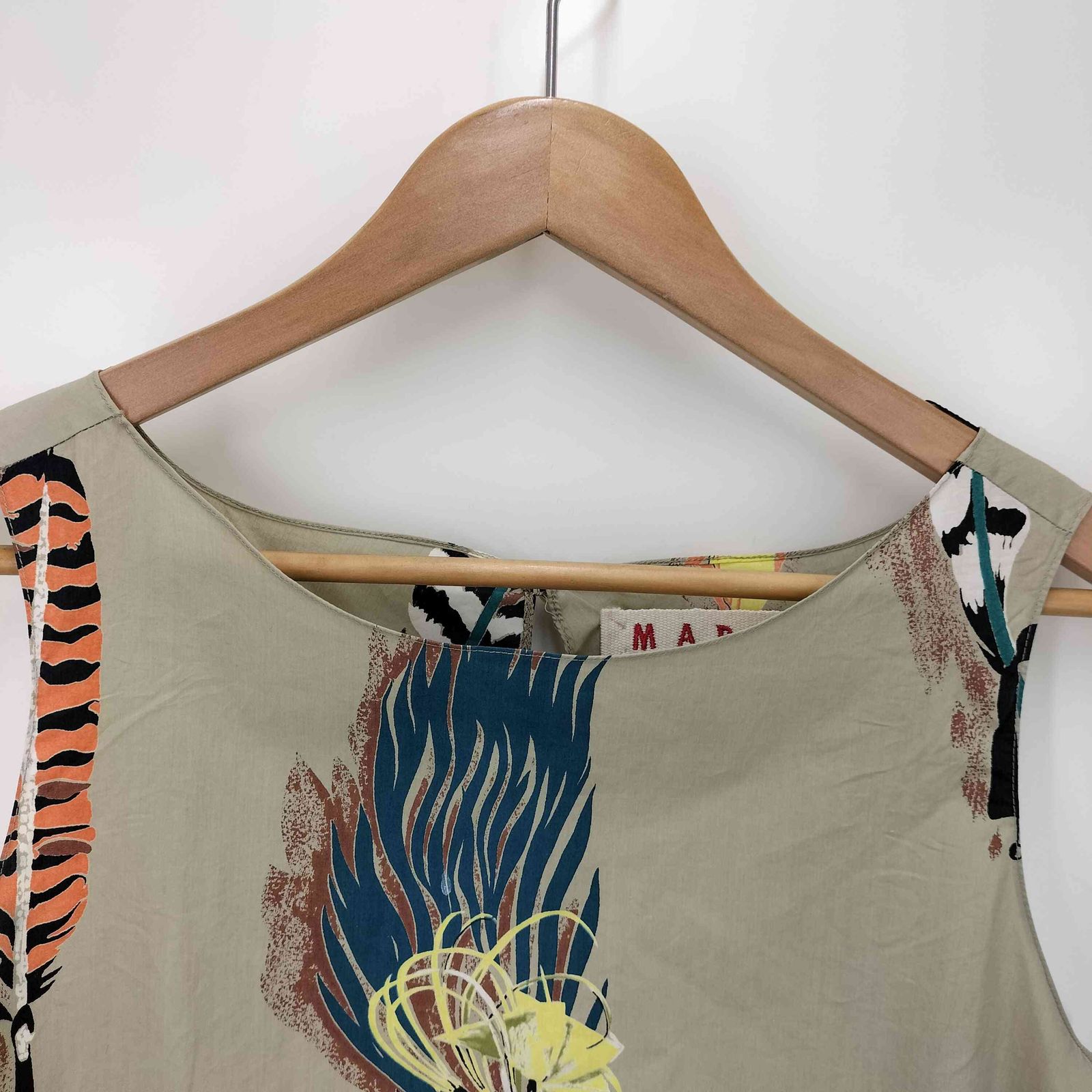 マルニ MARNI イタリア製 フラワープリント ノースリーブ ブラウス 