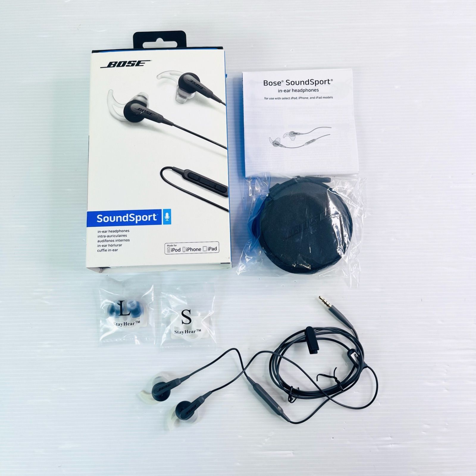 BOSE SoundSport in-ear headphone ボーズ イヤホン ブラック