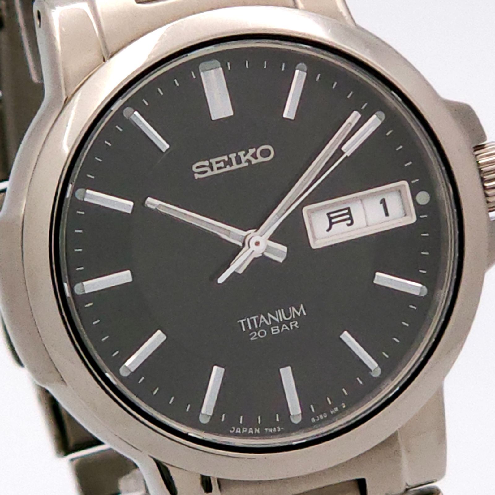 SEIKO セイコー 7N43-7B80 QZ 動作品 チタニウム SEIKO セイコー 7N43 
