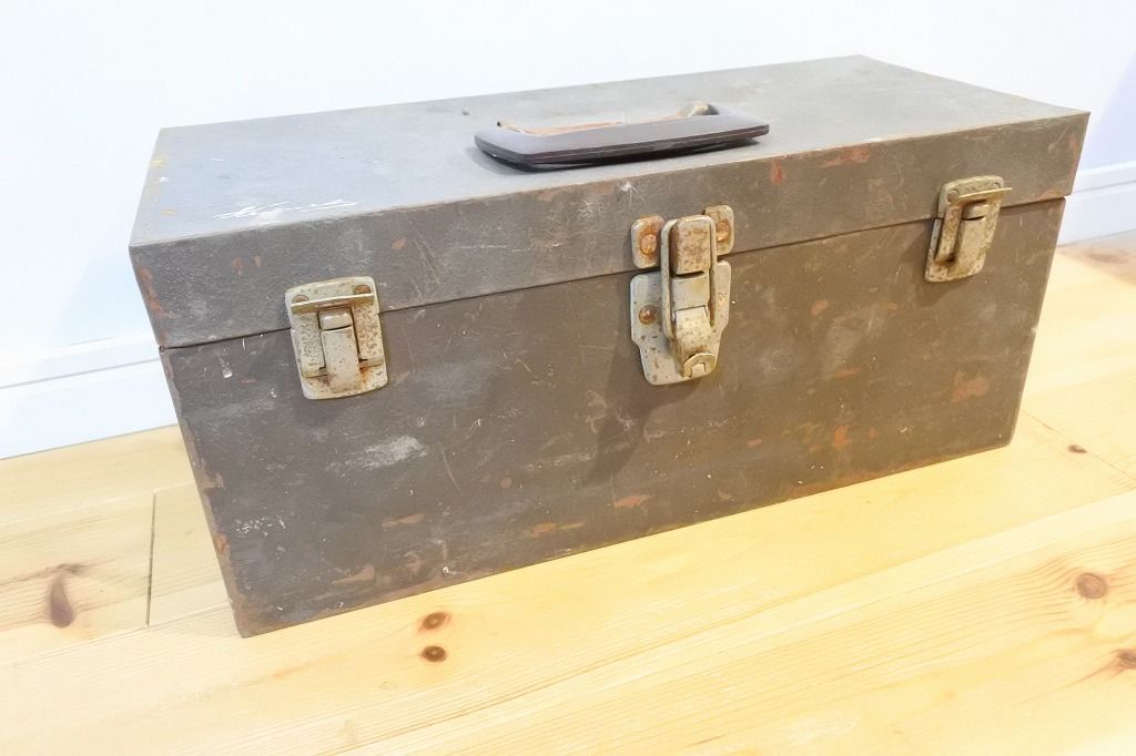 【ビンテージ】アメリカ製 1950年～1960年頃 KENNEDY MANUFACTURING Kennedy Kits ツールボックス CS-16-9297／工具箱／インダストリアル