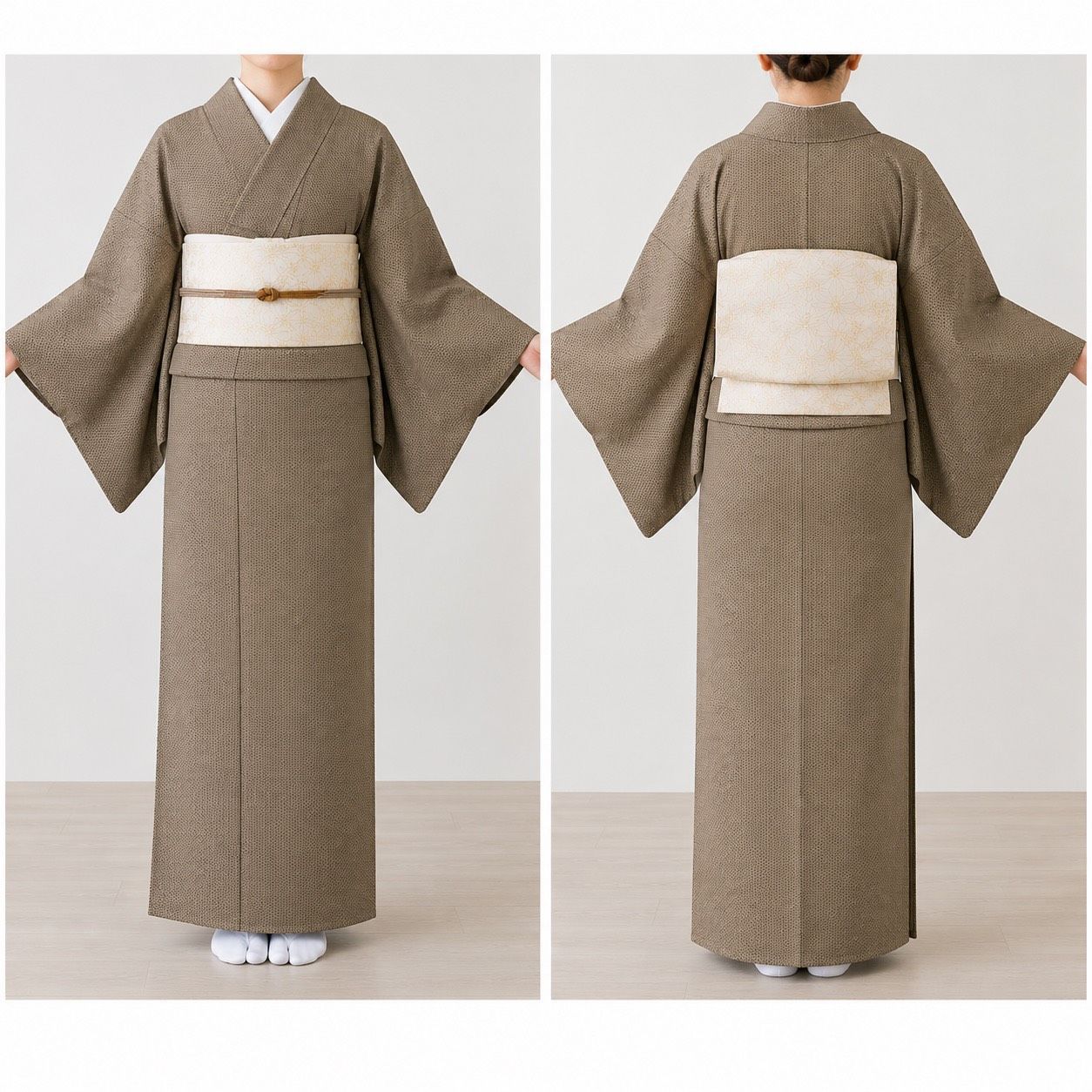 K140 小紋 亀甲 正絹 和装 和服 着物 - メルカリ