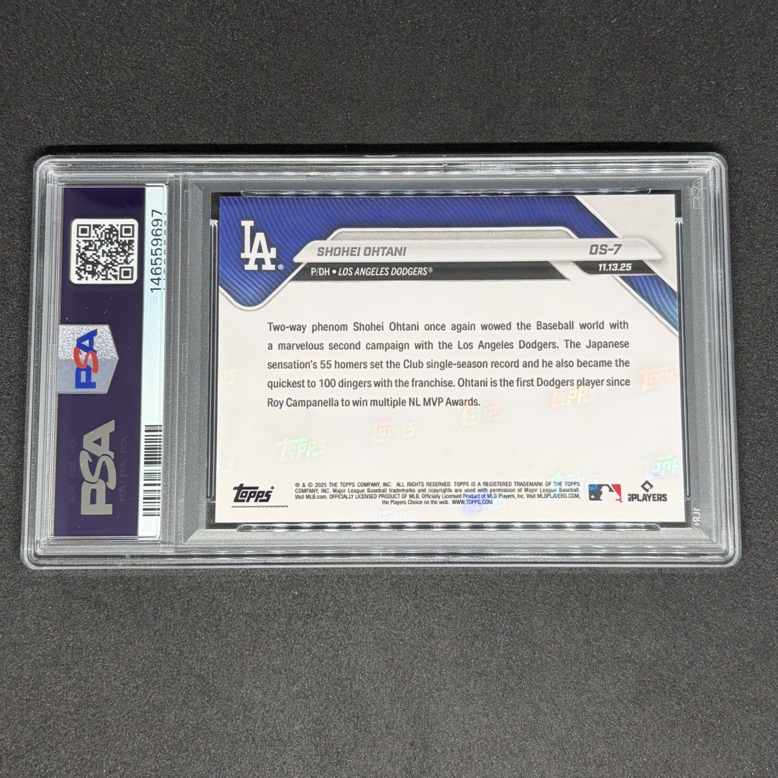 Shohei Ohtani / 大谷翔平 TOPPS NOW トップス ナウ 2025 card #OS-7