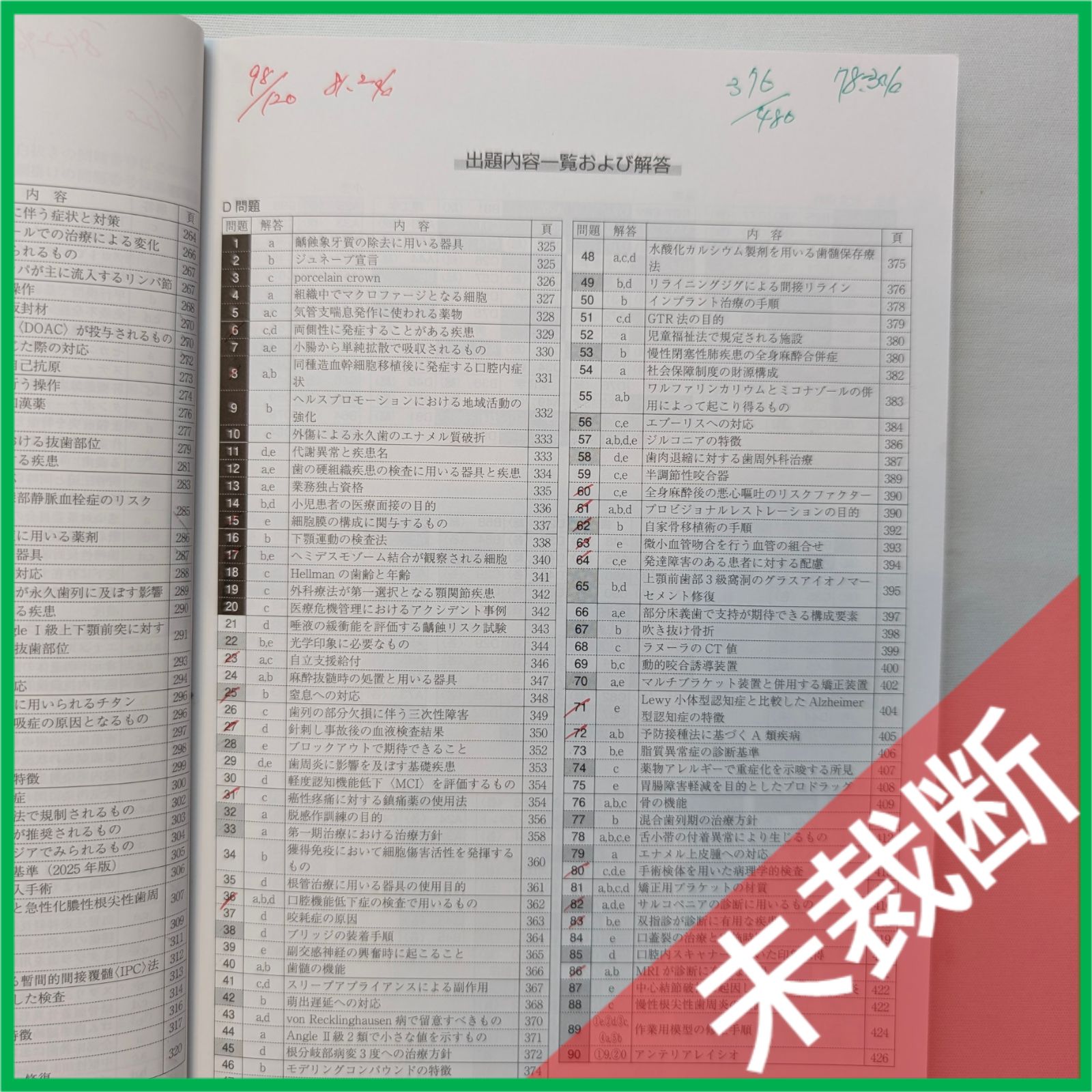 未裁断】 <2冊セット> DES 歯科国試 全国統一模擬試験 119-2（第2回