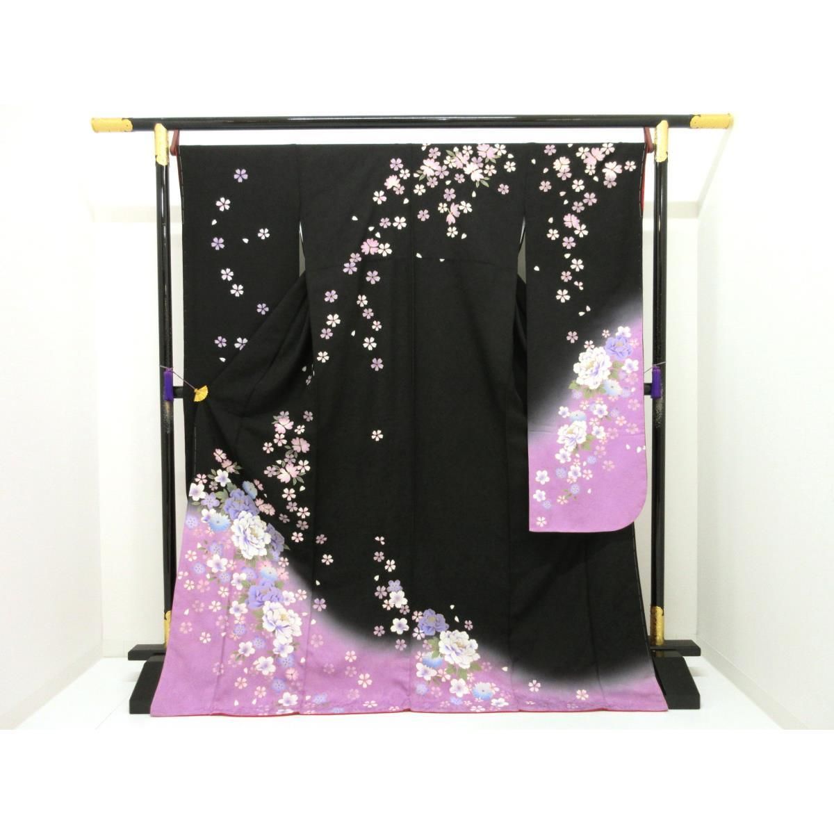 未使用品】振袖 友禅金彩加工 ボカシ染 - メルカリ
