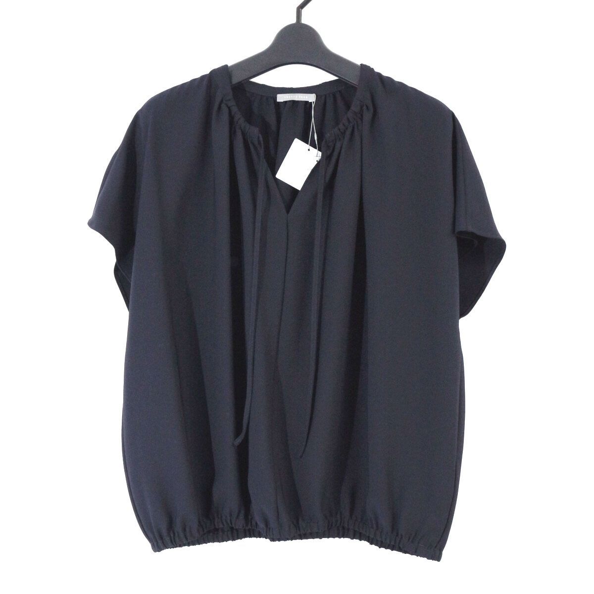 未使用　セオリーリュクス Marvine Nolia ブラウス フレンチスリーブ theory luxe セオリーリュクス 24SS Marvine Nolia キーネックフレンチ