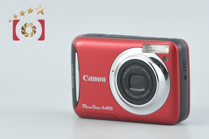 カメラ Canon PowerShot A495 デジタルカメラ 赤
