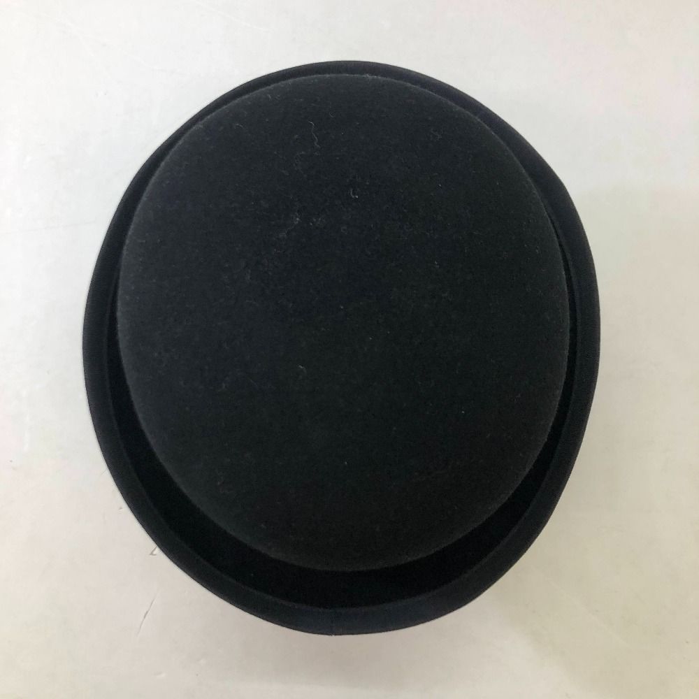 ニューヨークハットNEWYORKHATウールボーラーハット　帽子　ボウシ　黒 04w6990∞※【中古】 NEW YORK HAT ニューヨークハット ウール ボーラー