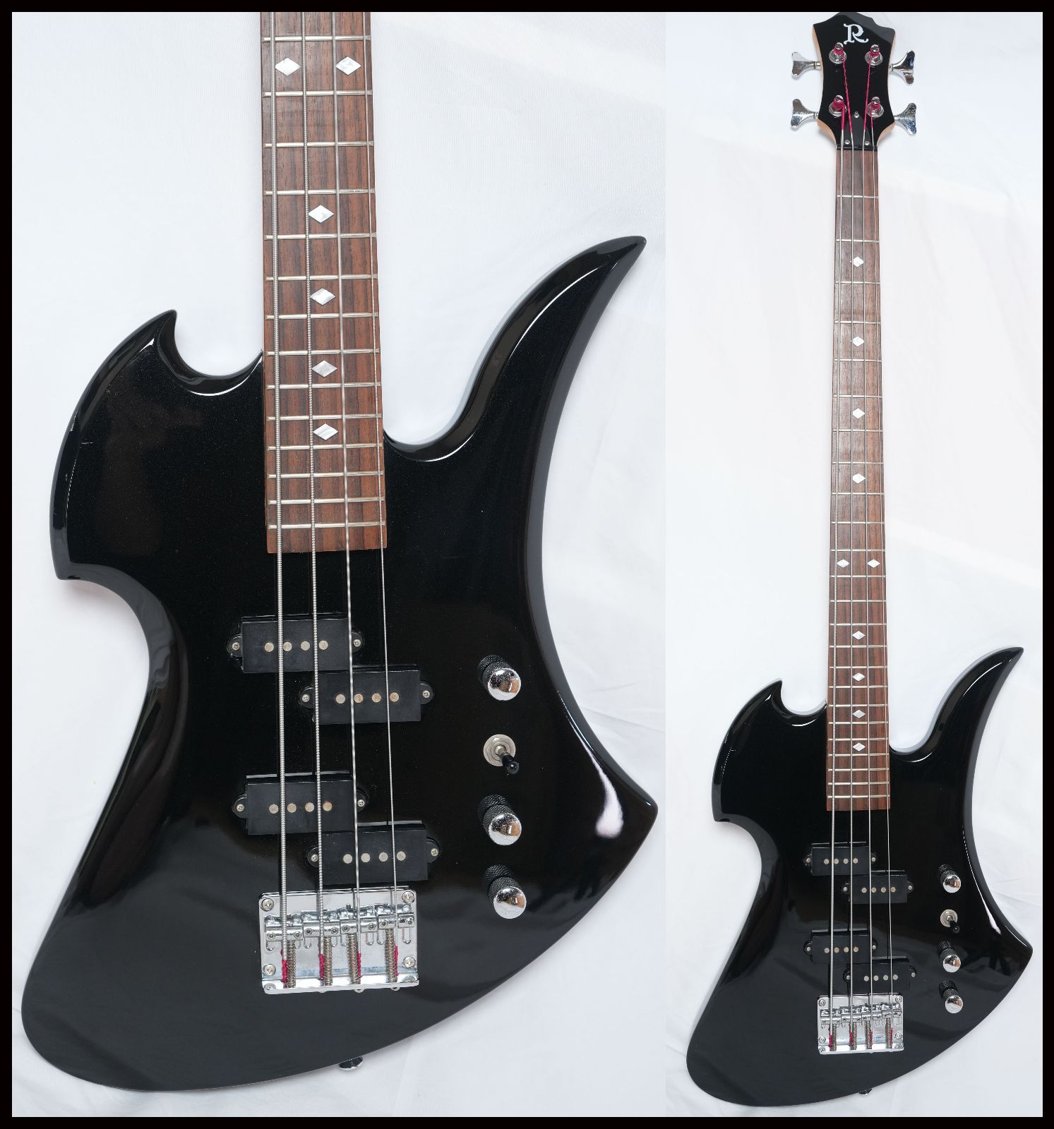 ☆B.C.Rich Mockinbird Bass Metallic Black モッキンバードベース