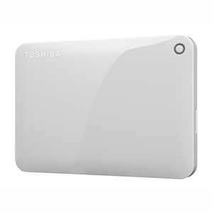 TOSHIBA CANVIO CONNECT ポータブルハードディスク 1TB USB3.0接続 ホワイト HD-PF10TW [ホワイト]