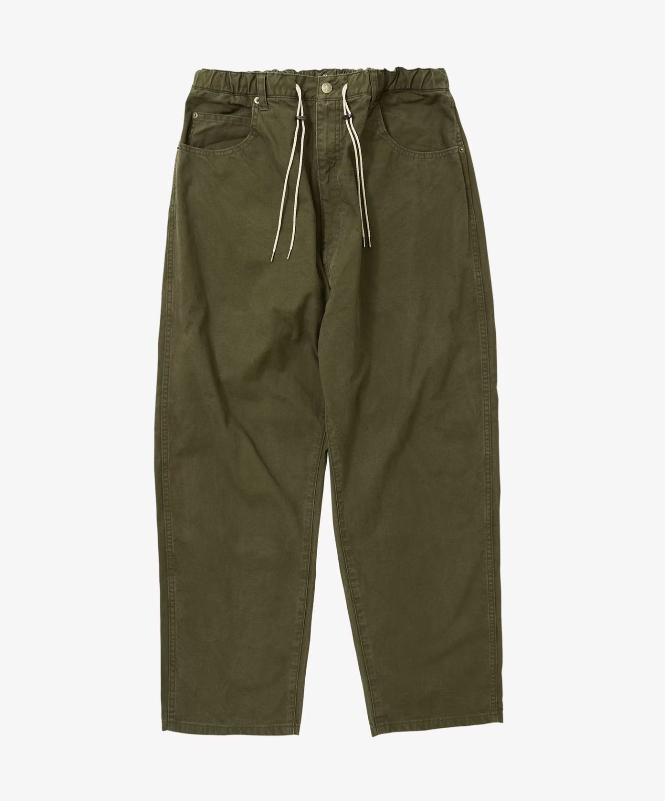 Sillage シアージ pantalon cinq poches super duck olive パンタロン 