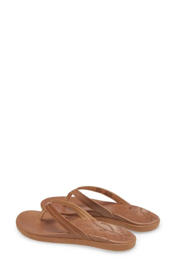 olukai オルカイ レディース レザー サンダル オルカイ レディース シューズ サンダル OluKai Honu Flip Flop Tan