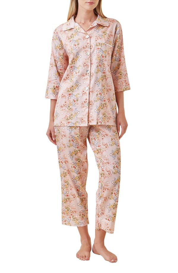 パピネール レディース アンダーウェア ナイトウェア Tシャツ コットン Papinelle Molly Cotton Sateen Cropajamas Pink ピンク 19,110円