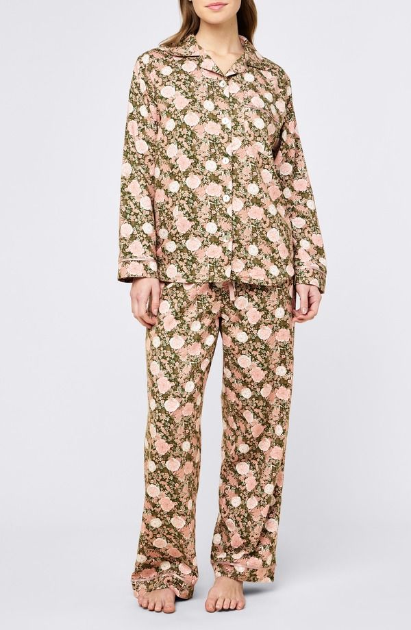 パピネール レディース アンダーウェア ナイトウェア Papinelle Meribel Cozy Pajamas Moss