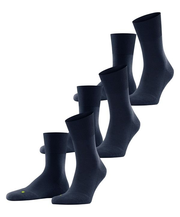 ファルケ レディース アンダーウェア 靴下 コットン Falke Run Cotton Socks 3Pack Marine