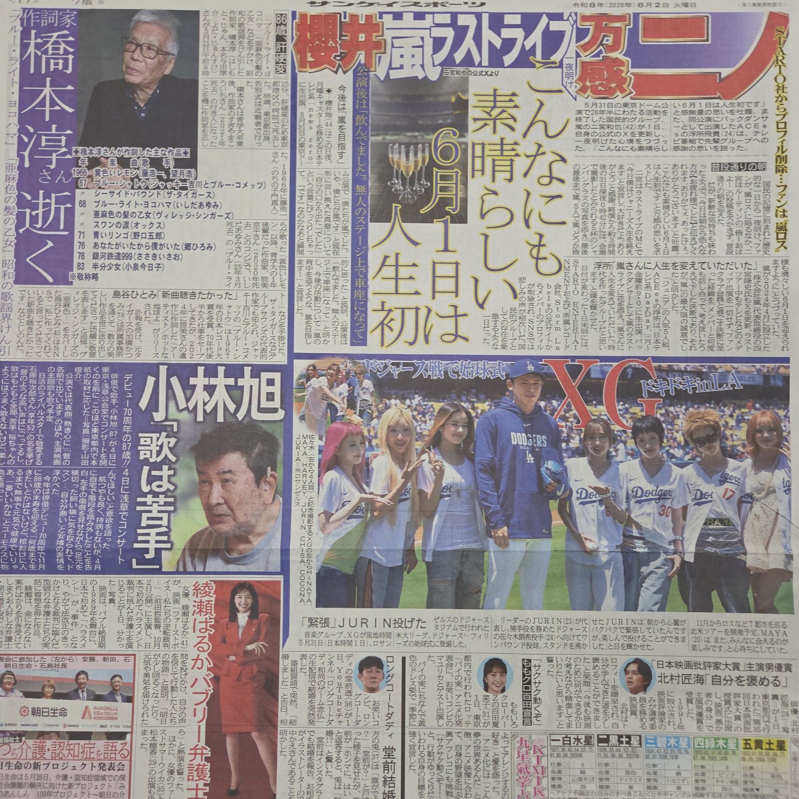 匿名配送！送料込み！ 6月2日 朝刊 スポーツ紙全5社 - メルカリ
