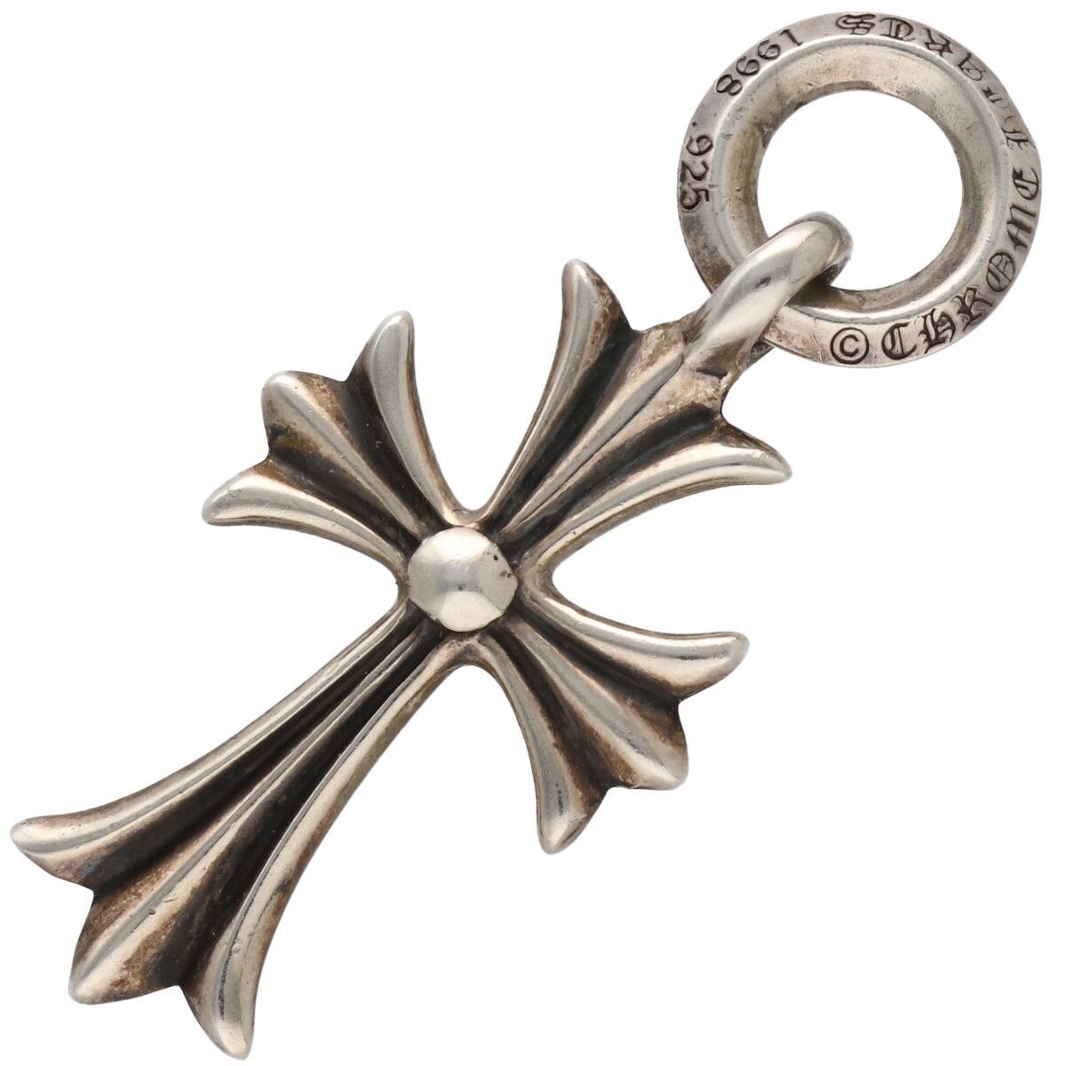 中古】 CHROME HEARTS クロムハーツ タイニーCHクロスチャーム SV925