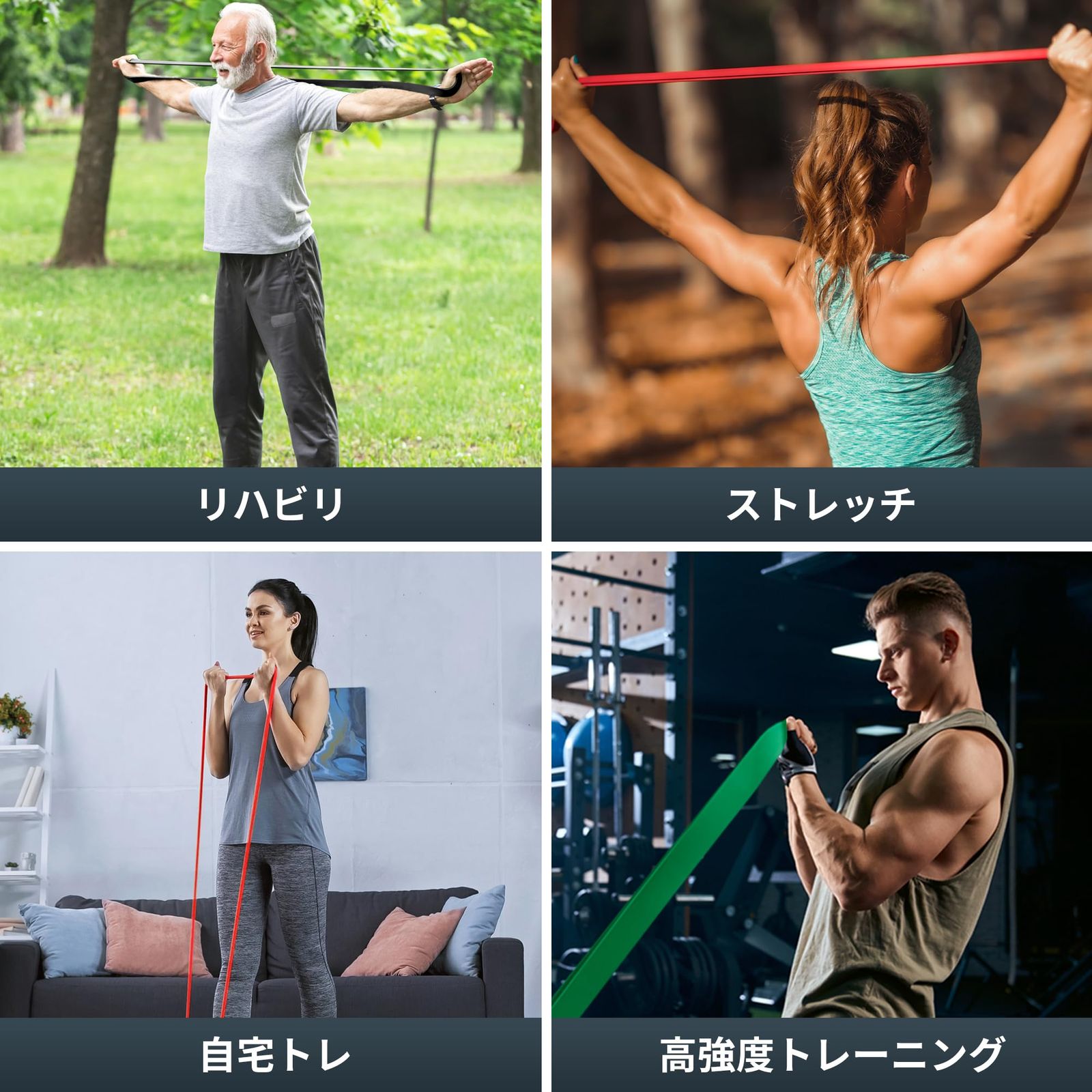新品 TheFitLife トレーニングチューブ 筋トレチューブ 懸垂チューブ