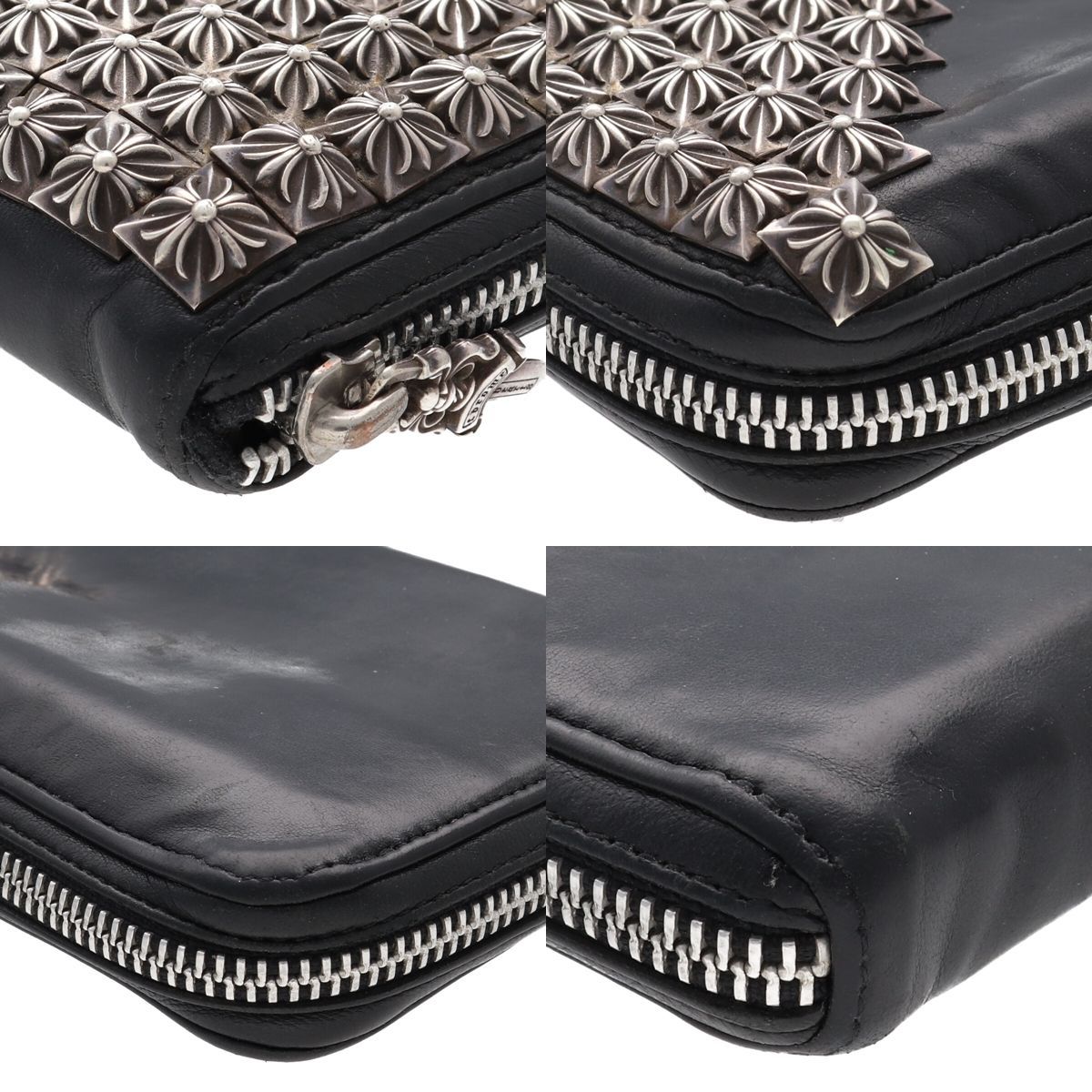 中古】 CHROME HEARTS クロムハーツ REC F ZIP ゼロピラミッドスタッズ 