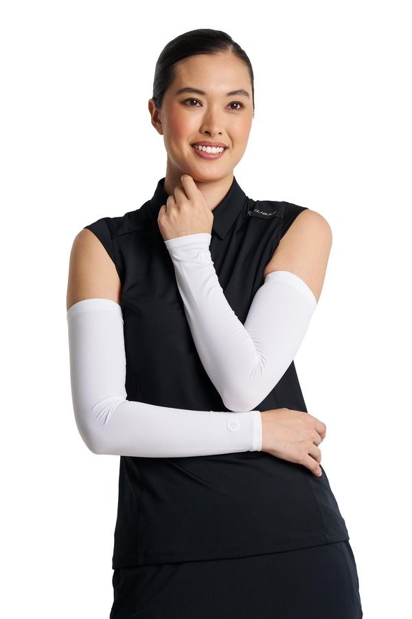 クーリバー レディース アクセサリー 手袋 Coolibar Womens Performance Arm Sleeves UPF 50 Sun Protection MaxShield White ホワイト