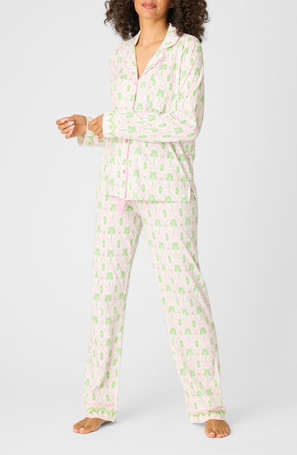 ピージェイサルベージ レディース アンダーウェア ナイトウェア プリント PJ Salvage Playful Print Pajamas Ivory アイボリー