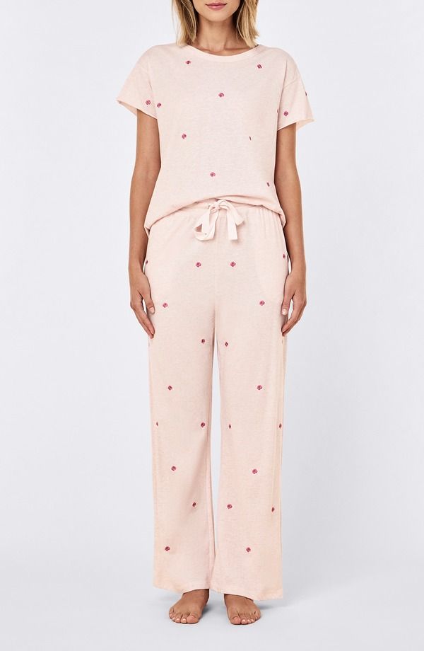 パピネール レディース アンダーウェア ナイトウェア コットン Papinelle Jada Boxy Organicotton Pajamas Petal Pink ピンク