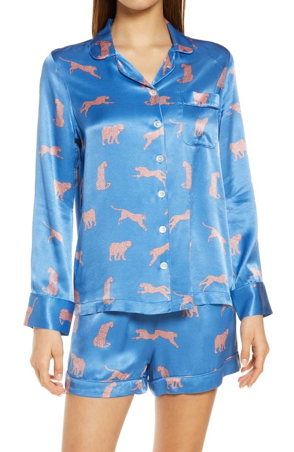 レイルズ レディース アンダーウェア ナイトウェア Rails Clarise Short Pajamas Pink Cheetahs ピンク