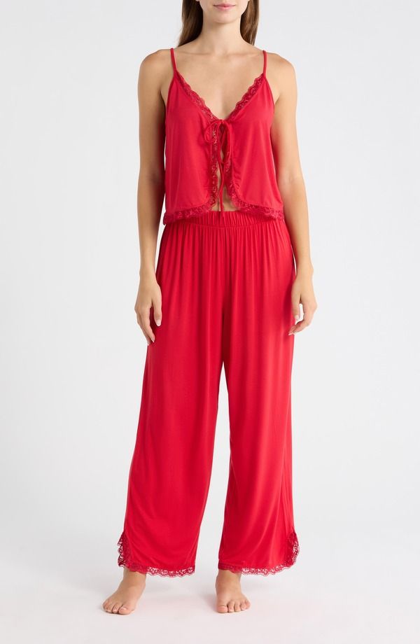 フリーピープル レディース アンダーウェア ナイトウェア Free People Sleeplessummer Pajamas Red Combo レッド