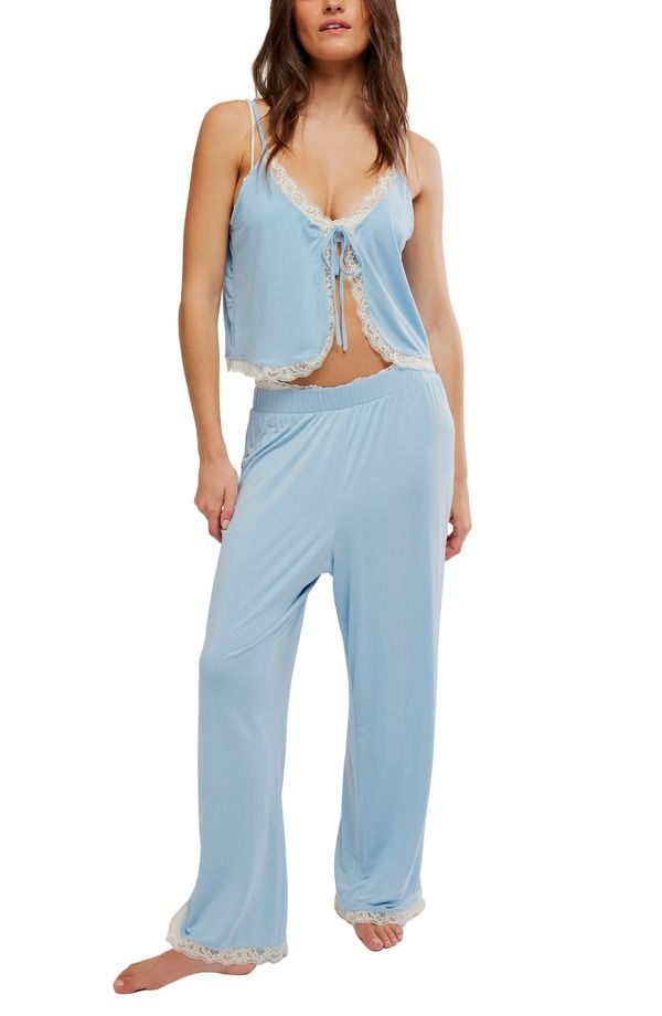 フリーピープル レディース アンダーウェア ナイトウェア Free People Sleeplessummer Pajamas Blue Combo ブルー