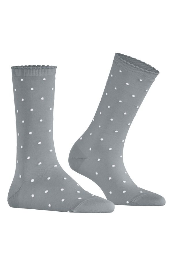 ファルケ レディース アンダーウェア 靴下 ドット柄 ドット Falke Spike Polka Dot Crew Socksilver シルバー
