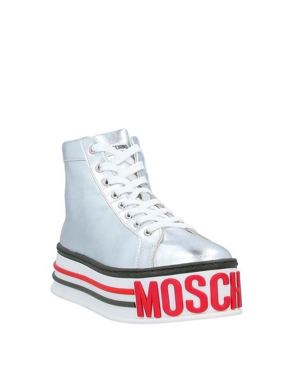 モスキーノ レディース シューズ スニーカー MOSCHINO Silver シルバー 