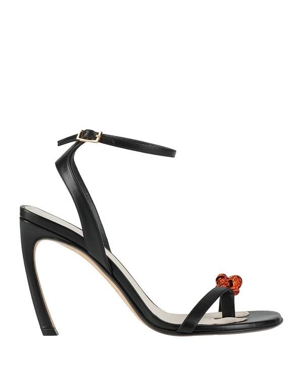 ランバン レディース シューズ サンダル LANVIN Black ブラック - メルカリ
