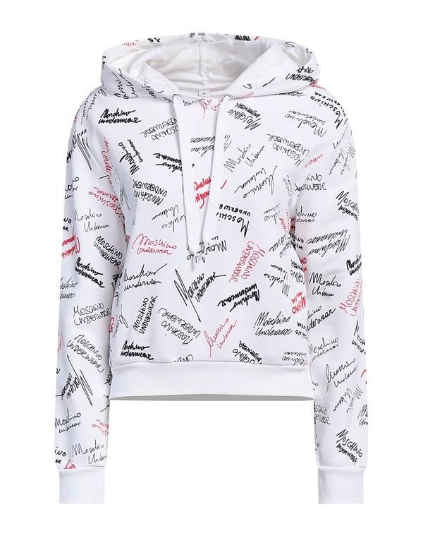 モスキーノ レディース アウター パーカー・スウェット MOSCHINO White 