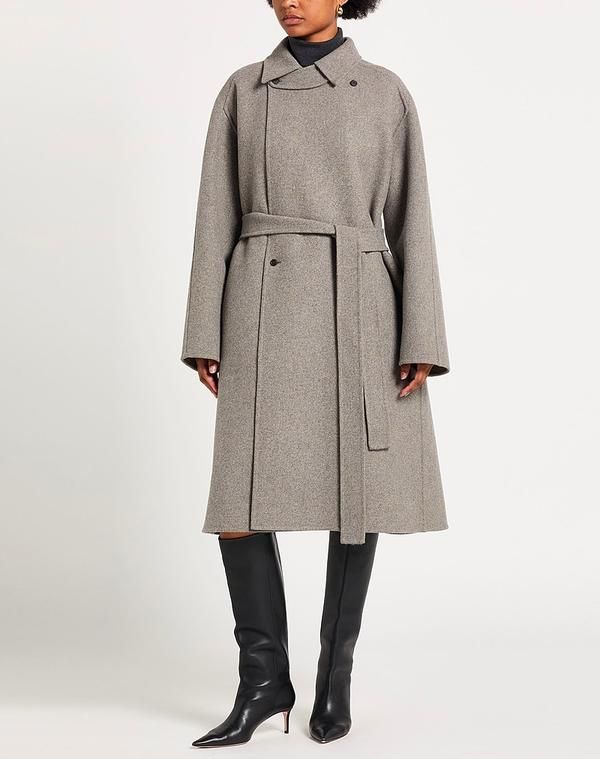 まつ　CARVEN カルヴェン ウールコート グレー ベルト レディース カルヴェン レディース アウター コート CARVEN Gray グレー - メルカリ